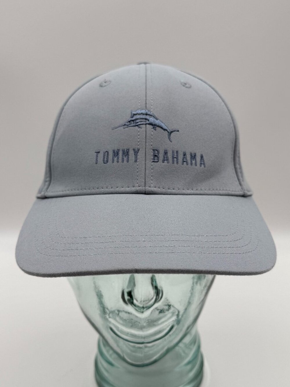 Tommy Bahama Strapback Hat Cap One Size Adjustable Blue Island Life Fish Beach